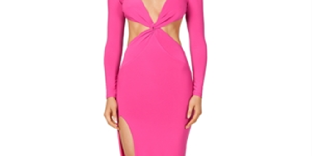 Vestido Nookie Feminino com Recorte de Joia Rosa Tamanho XS