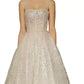 Vestido midi de noiva Mademoiselle feminino Bronx and Banco, tamanho médio, branco