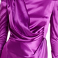 Vestido curto Nadine feminino Bronx and Banco, roxo, tamanho grande