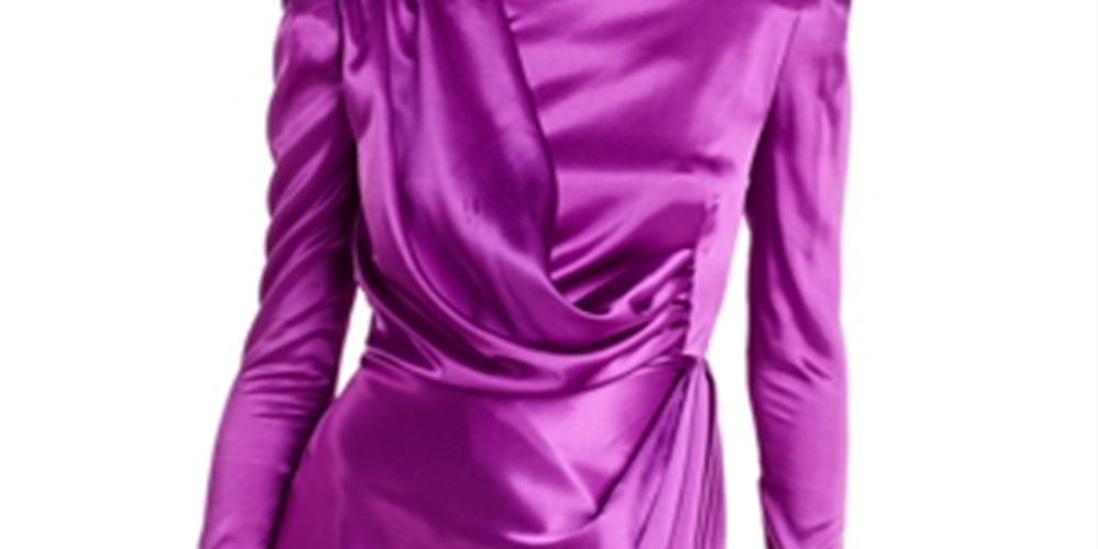 Vestido curto Nadine feminino Bronx and Banco, roxo, tamanho grande