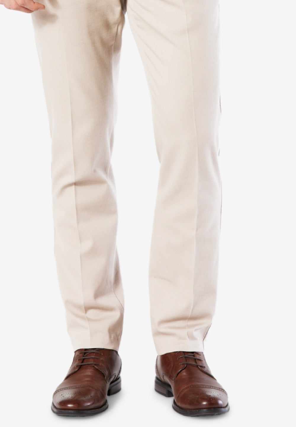 Calças Dockers Easy Slim Fit Stretch Masculinas Marrom Tamanho 34X30