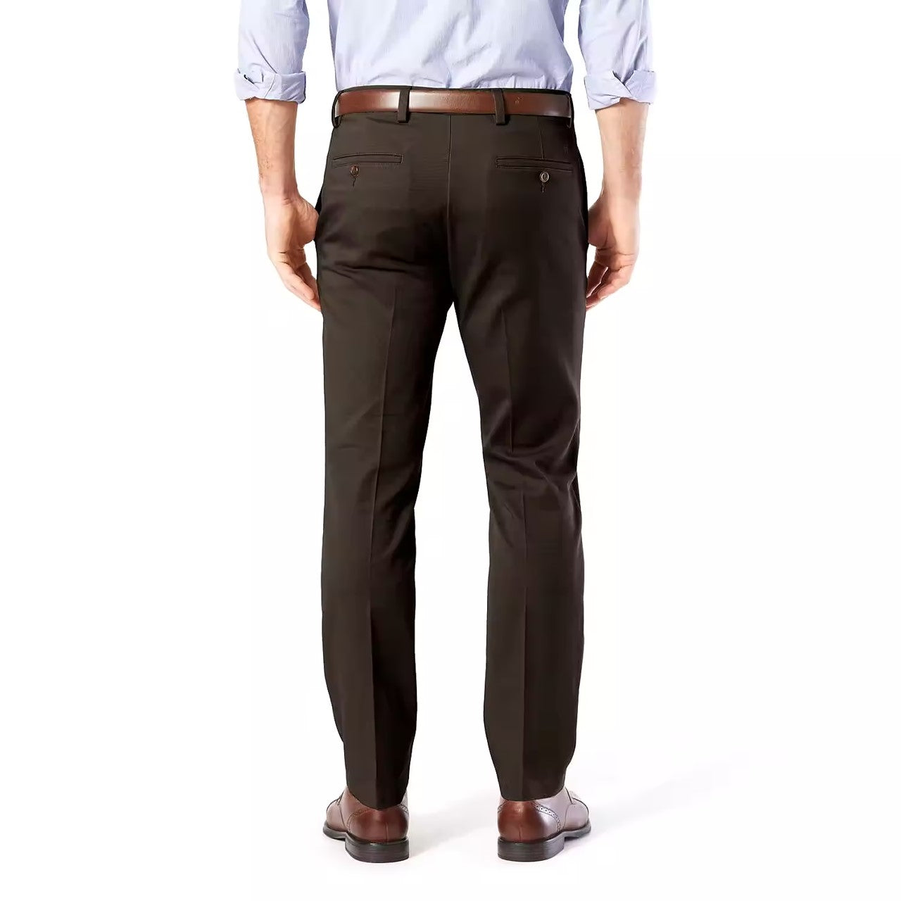 Calça Dockers Masculina Easy Slim Fit Cáqui Stretch Marrom Tamanho 30X30