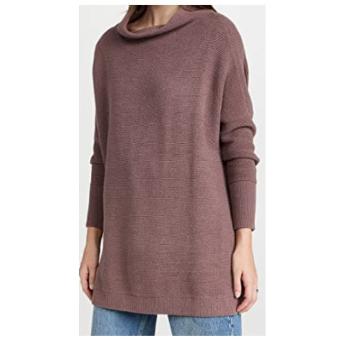 Túnica Otomana Desleixada Feminina Free People Marrom Tamanho P