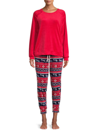 Conjunto de pijama feminino Muk Luks tamanho G