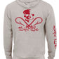 Moletom com capuz masculino Salt Life Skull and Hooks Bege, tamanho médio