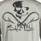 Camiseta de pesca masculina Salt Life Performance com logotipo gráfico de manga comprida, cinza, tamanho extragrande