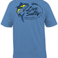 Camiseta masculina Salt Life Salty Tuna manga curta azul tamanho pequeno