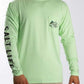 Camiseta masculina Salt Life Marlin Lure Performance de manga comprida, verde, tamanho pequeno