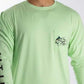 Camiseta masculina Salt Life Marlin Lure Performance de manga comprida, verde, tamanho pequeno