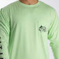 Camiseta masculina Salt Life Marlin Lure Performance de manga comprida, verde, tamanho grande