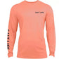 Camiseta masculina Salt Life Pirates Cove manga comprida rosa tamanho XX-G