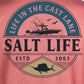 Camiseta masculina Salt Life Performance manga comprida laranja tamanho grande