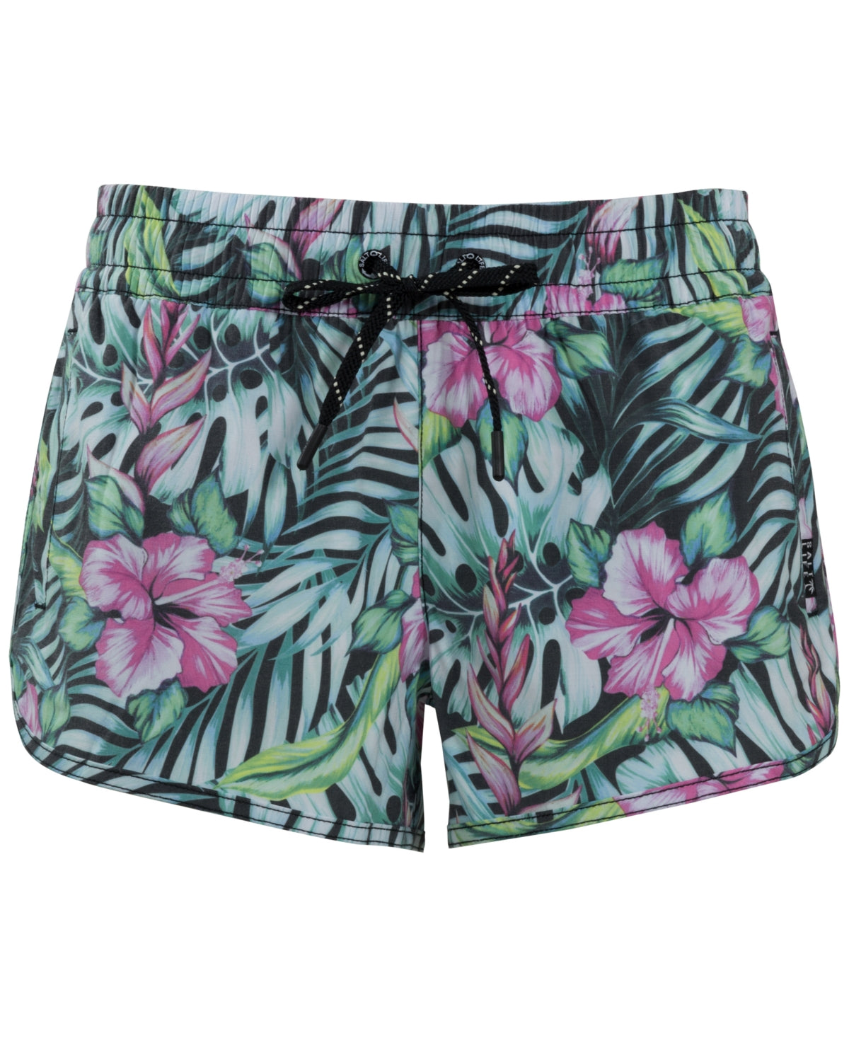 Shorts de vôlei havaiano feminino Salt Life, preto, tamanho extragrande