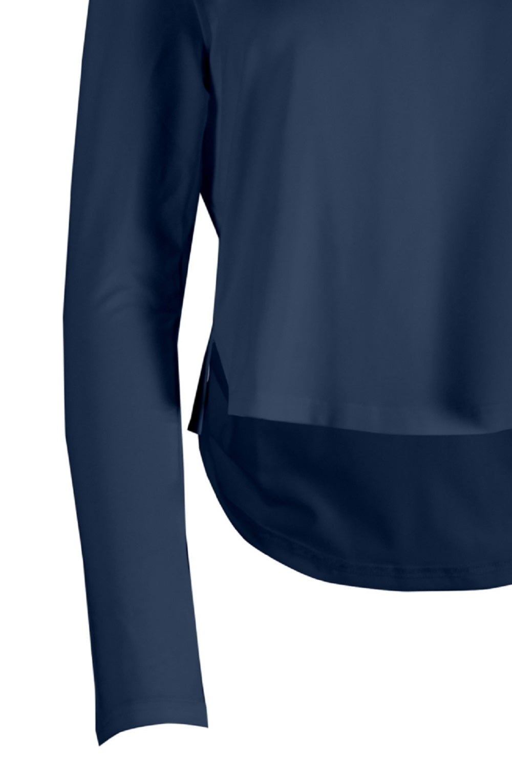 Moletom com capuz feminino Salt Life Seaglass Bay High Low, azul, tamanho grande