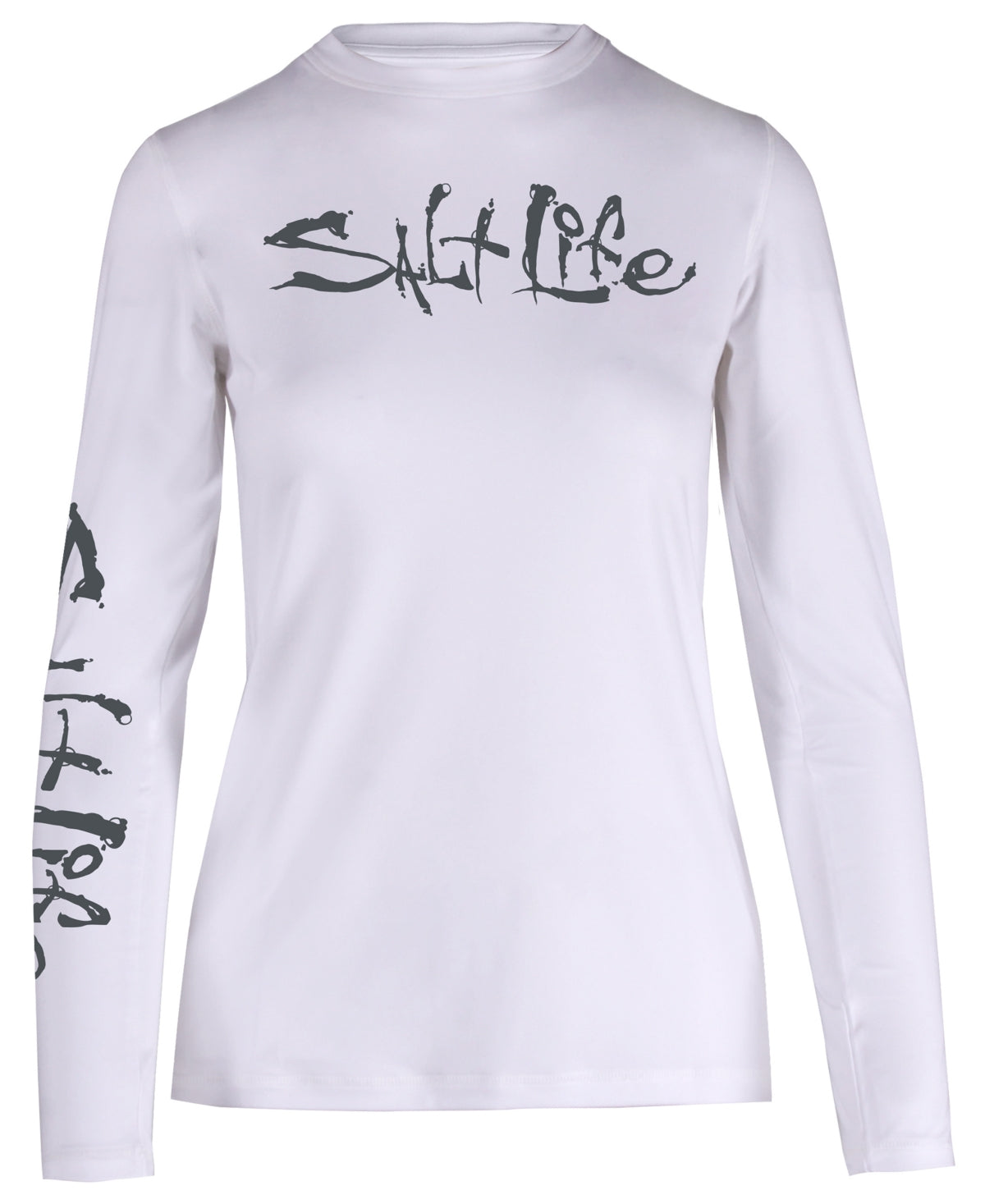 Camiseta Salt Life Titan Performance Feminina Branca Tamanho X-G