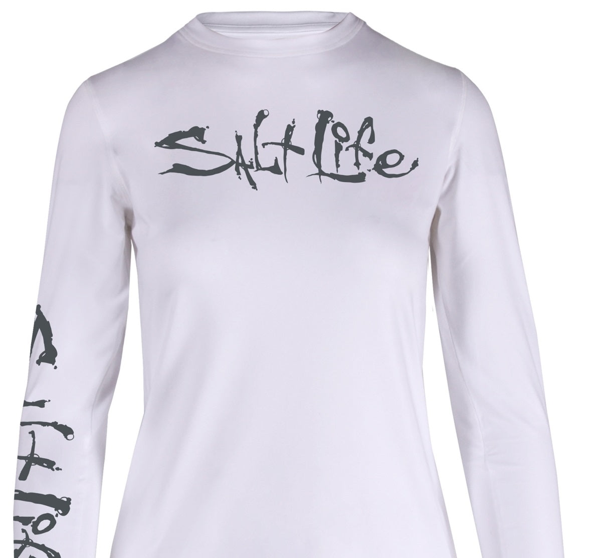 Camiseta Salt Life Titan Performance Feminina Branca Tamanho X-G