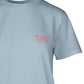 Camiseta feminina de algodão Salt Life Sunrise Paddle, azul, tamanho grande