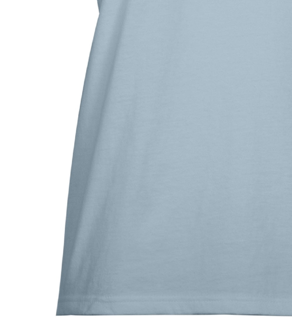 Camiseta feminina de algodão Salt Life Sunrise Paddle, azul, tamanho grande