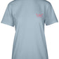 Camiseta feminina de algodão Salt Life Sunrise Paddle, azul, tamanho grande