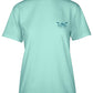 Camiseta feminina de algodão Sunrise Paddle da Salt Life, verde, tamanho M