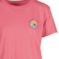 Camiseta feminina Salt Life Coastline Dreamin Cotton, rosa, tamanho pequeno