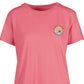 Camiseta feminina Salt Life Coastline Dreamin Cotton, rosa, tamanho médio