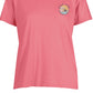 Camiseta feminina Salt Life Coastline Dreamin Cotton, rosa, tamanho médio