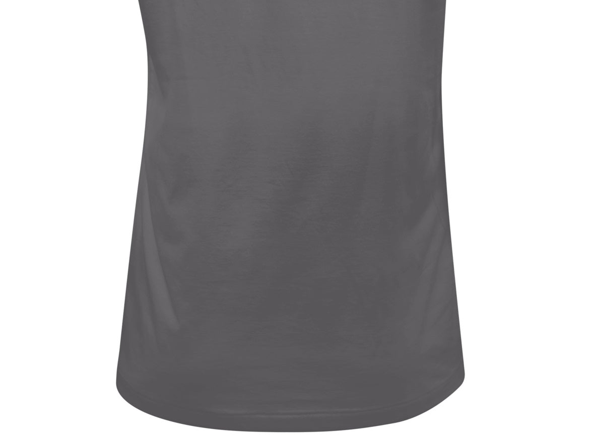 Camiseta regata masculina Salt Life com estampa de listras salgadas e logotipo, cinza, tamanho extragrande