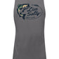 Camiseta regata masculina Salt Life com estampa de listras salgadas e logotipo, cinza, tamanho extragrande
