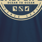 Camiseta masculina de manga comprida Salt Life Ocean to Ocean, azul, tamanho pequeno