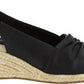 Sandálias Easy Street Kindly Espadrille Femininas Pretas Tamanho 8,5 A