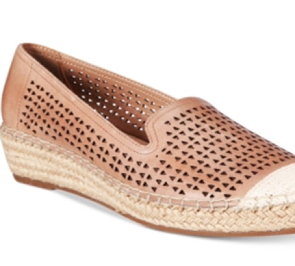 Bella Vita Channing Cap Toe Espadrille Flats Feminino Marrom Tamanho 6,5 M