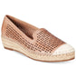Bella Vita Channing Cap Toe Espadrille Flats Feminino Marrom Tamanho 8,5 M