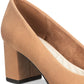 Sapato feminino Easy Street Proper marrom tamanho 8,5 M