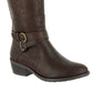 Bota feminina Kelsa Tall Easy Street, marrom, tamanho 8