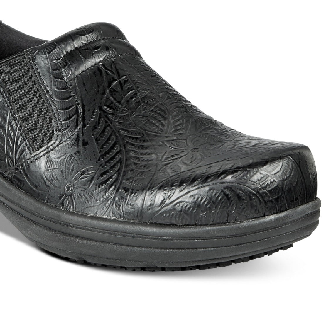 Easy Street Bind Slip On Clogs Femininos Preto Tamanho 7 M
