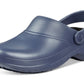 Tamanco de trabalho antiderrapante feminino Easy Street, azul, tamanho 11 M