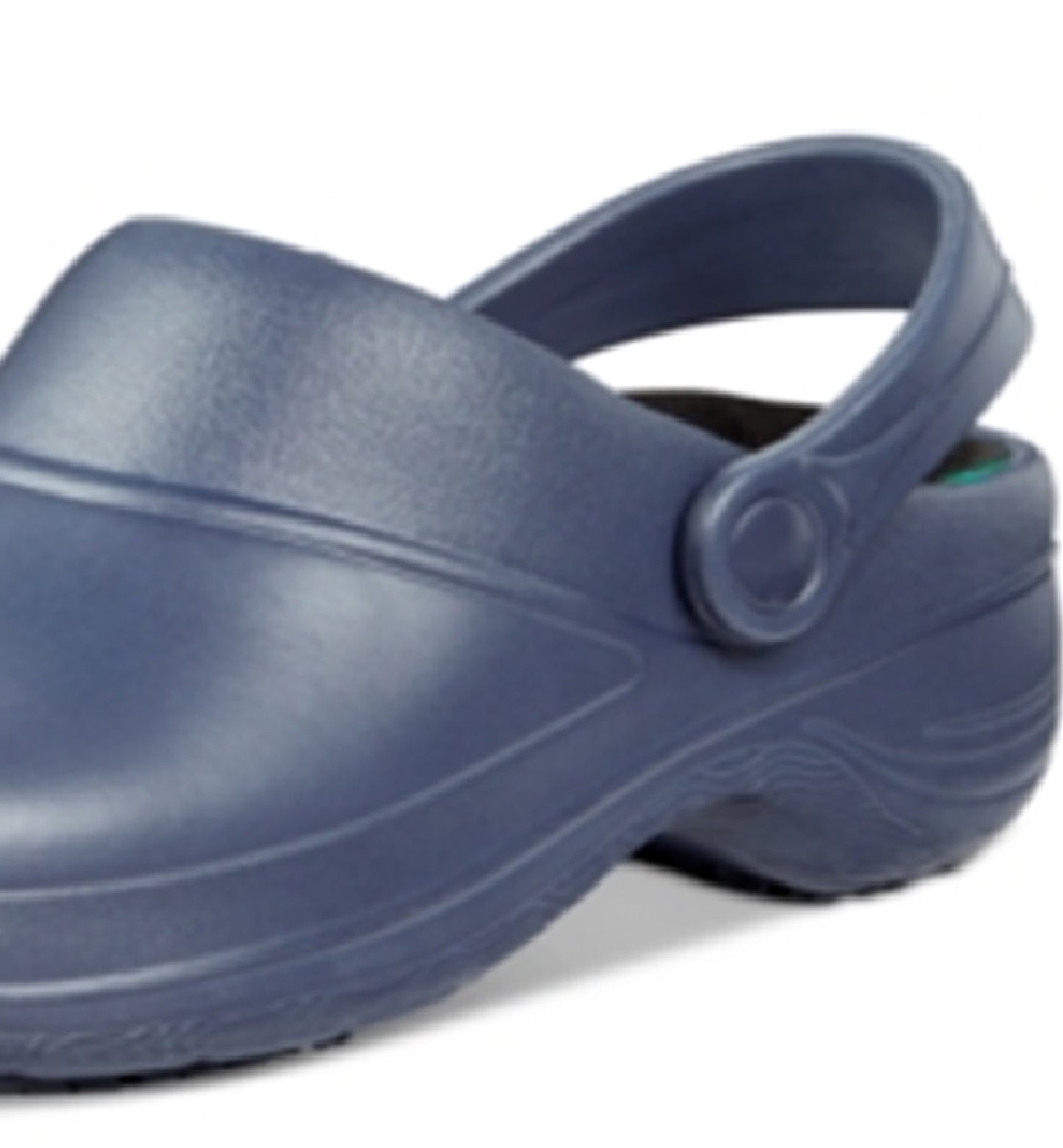 Tamanco de trabalho antiderrapante feminino Easy Street, azul, tamanho 11 M