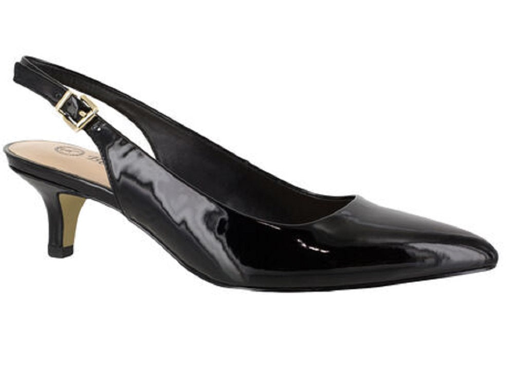 Bella Vita Scarlette Slingback Scarpin Feminino Preto Tamanho 6.5 WW
