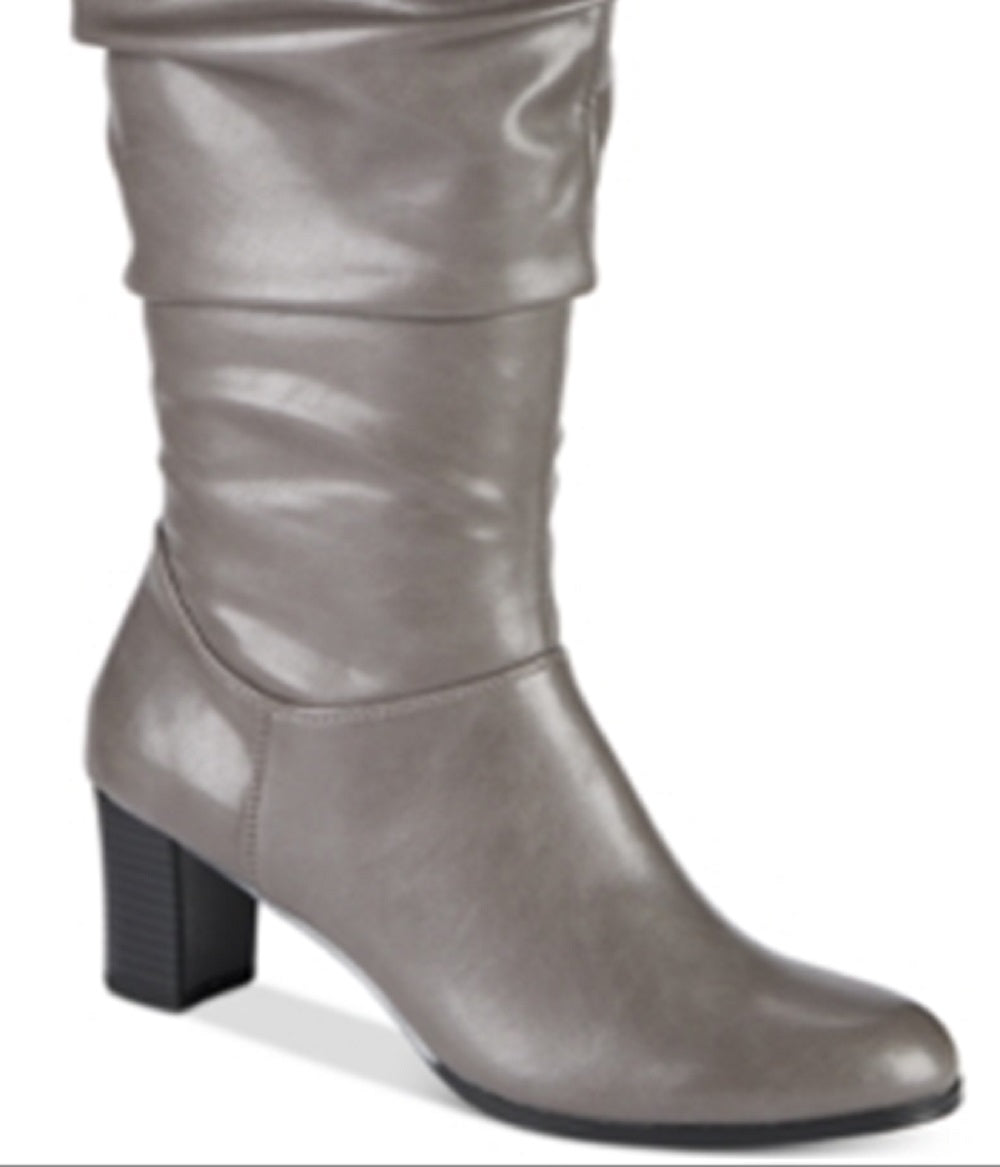 Bota Tessla Slouch Feminina Easy Street Cinza Tamanho 7,5 M
