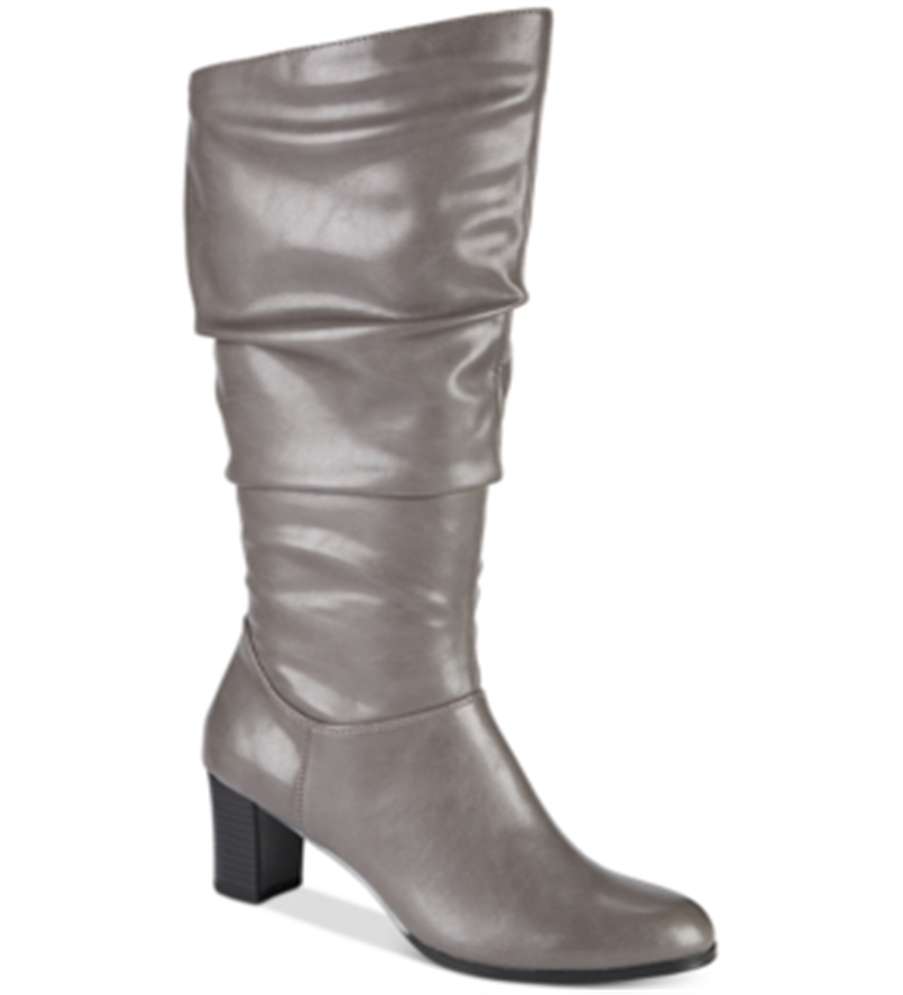 Bota Tessla Slouch Feminina Easy Street Cinza Tamanho 7,5 M