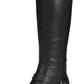 Easy Street Botas de montaria femininas Jewel Wide Calf, pretas, tamanho 7,5 M
