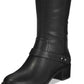 Easy Street Botas de montaria femininas Jewel Wide Calf, pretas, tamanho 7,5 M