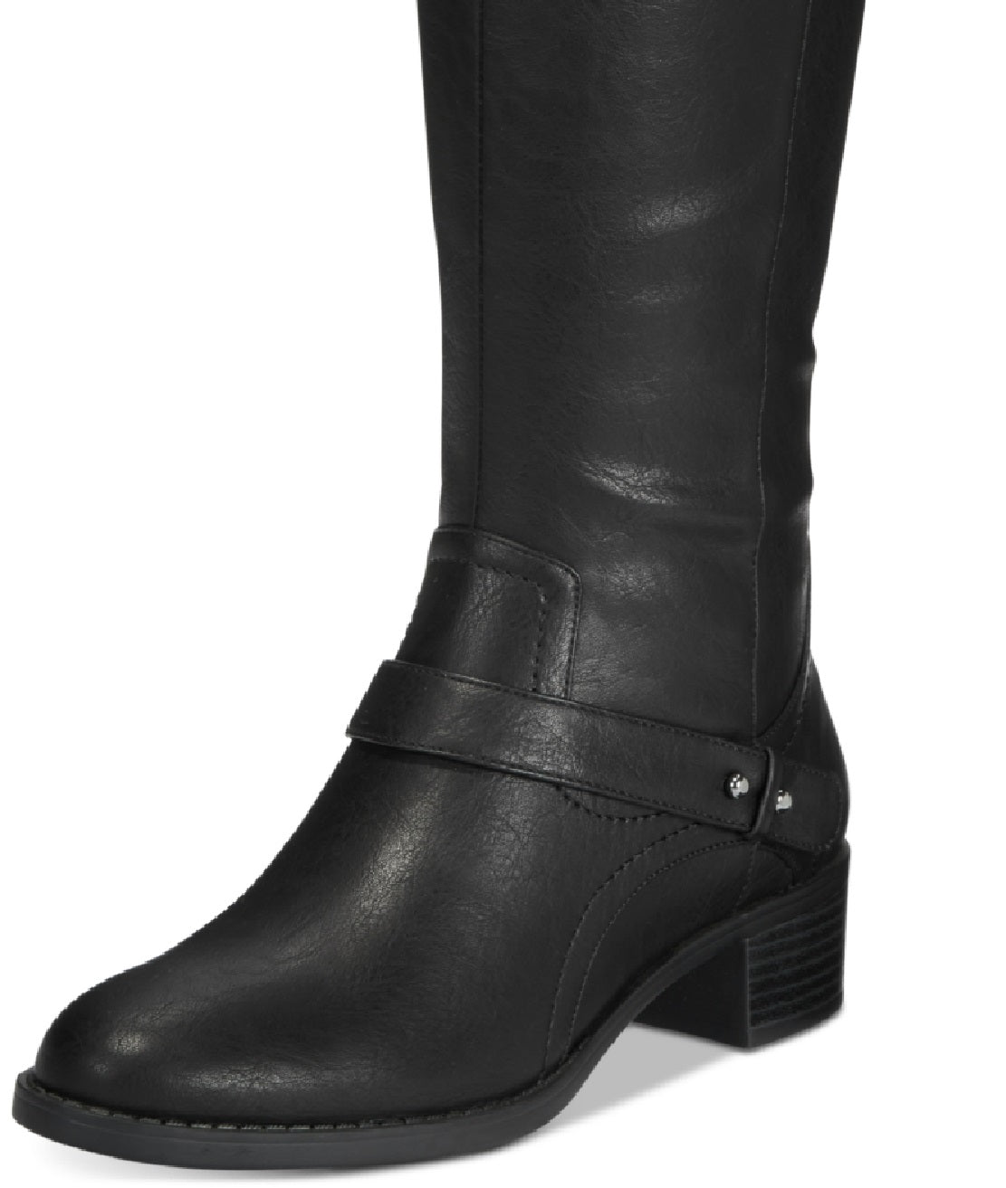 Easy Street Botas de montaria femininas Jewel Wide Calf, pretas, tamanho 7,5 M