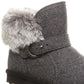 Bota Koko Bearpaw Feminina Cinza Tamanho 9