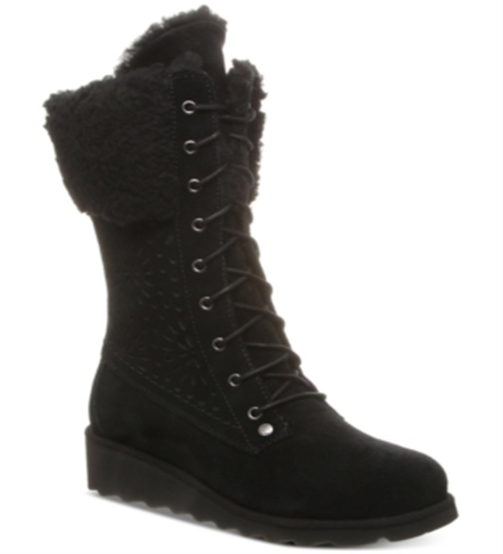 Botas Kylie Bearpaw Femininas Pretas Tamanho 6