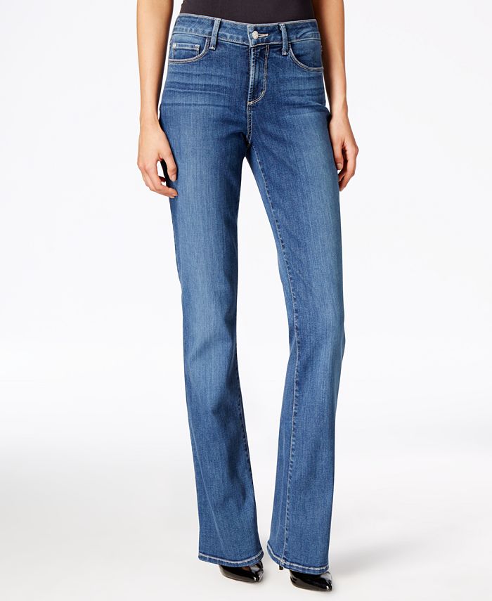 Calça jeans feminina NYDJ Barbara Stretch Bootcut Azul Tamanho 14