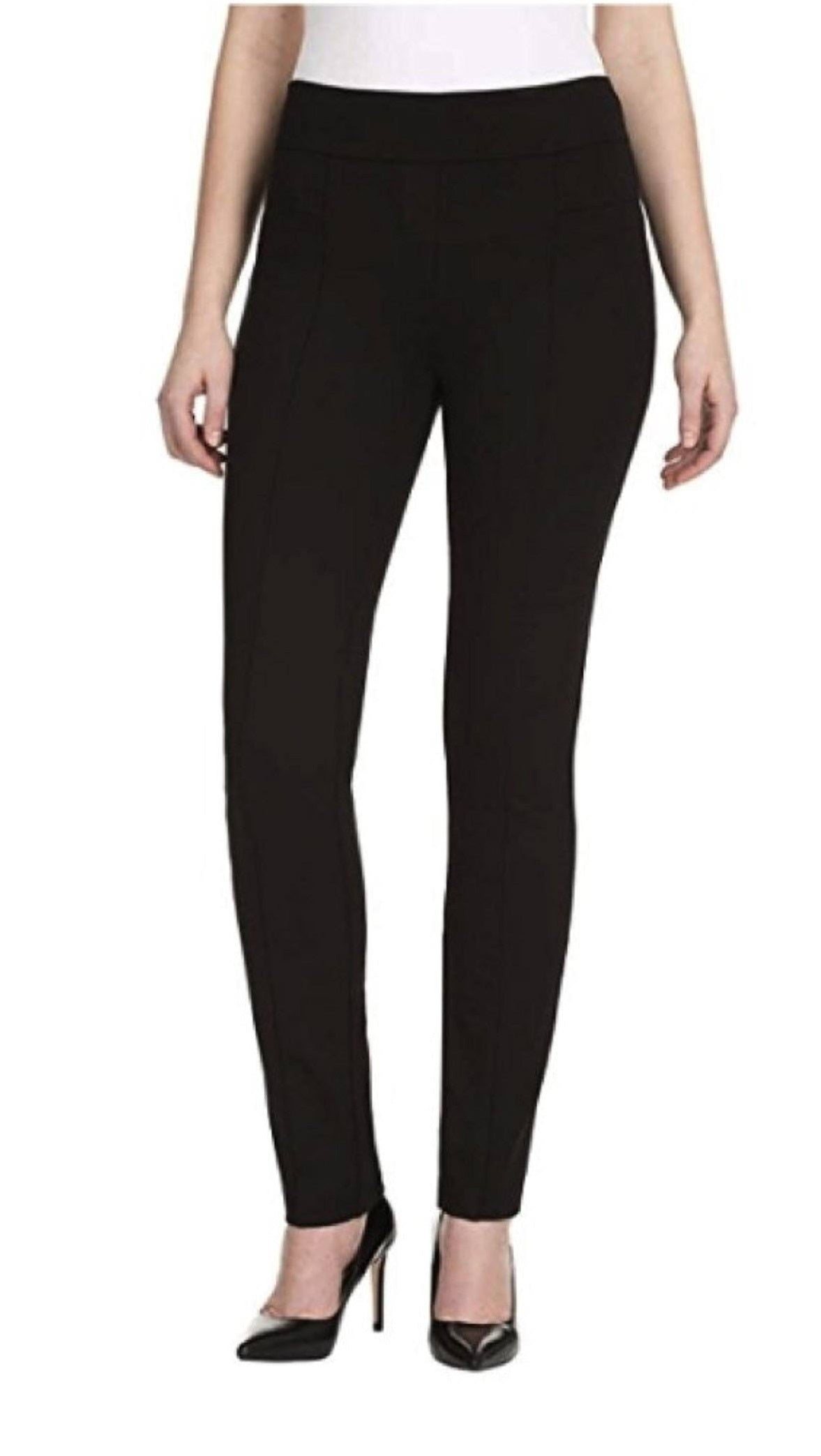 Leggings femininas NYDJ Slimming Fit Control Top, pretas, tamanho 16
