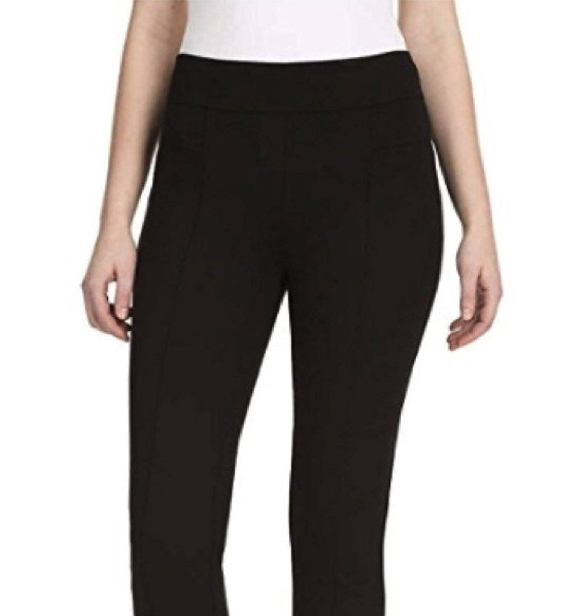 Leggings femininas NYDJ Slimming Fit Control Top, pretas, tamanho 16