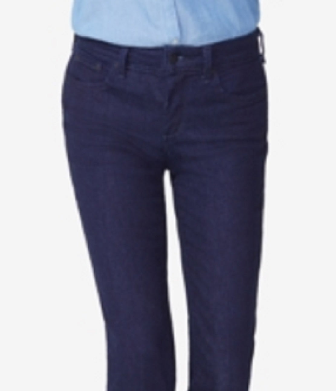 Calça Jeans Slim NYDJ Sheri Tummy Control Feminina Azul Tamanho 6 Petite